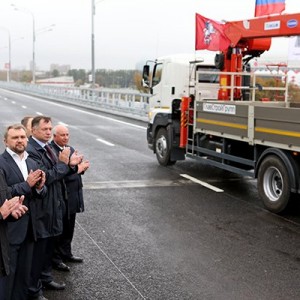 Собянин открыл новую эстакаду на Волоколамском шоссе