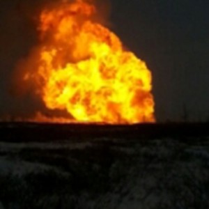 На газопроводе около города Новый Уренгой произошел пожар