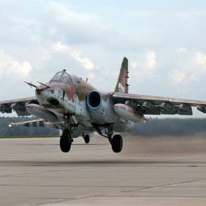 Военный самолет Су-25 разбился под Запорожьем